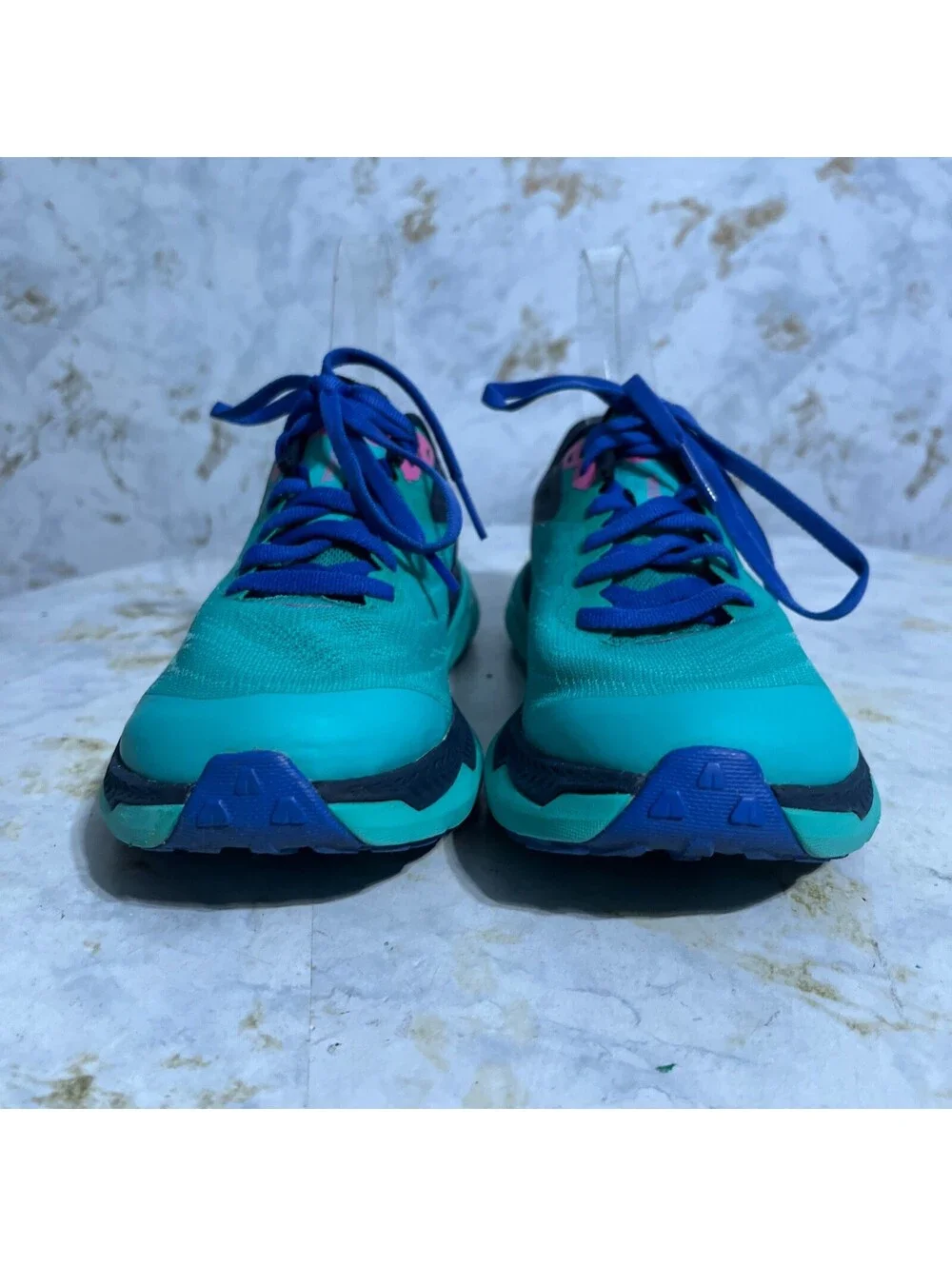 Hoka One One Zinal Women's Size 5.5 Running Shoes Blue Outdoor Vibram Sneakers